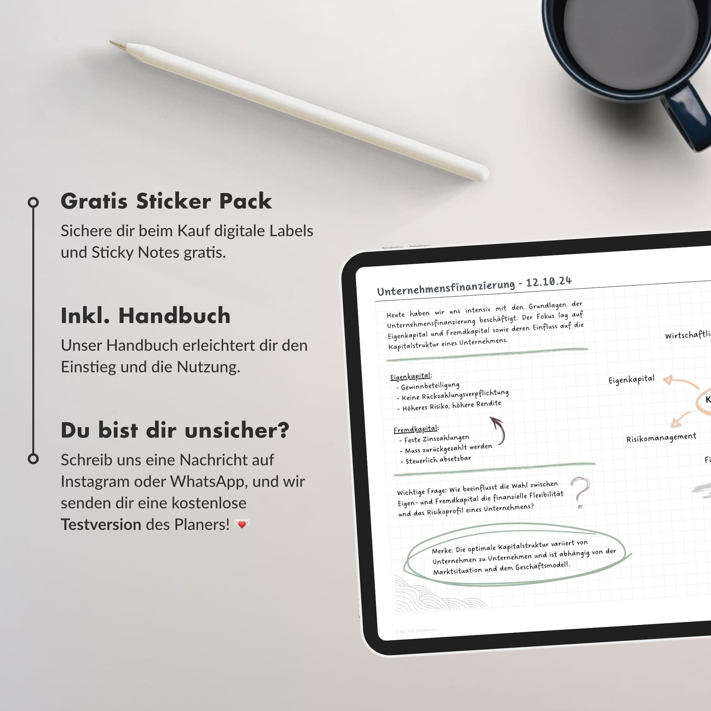 Digitales Notizbuch (16 Tabs)