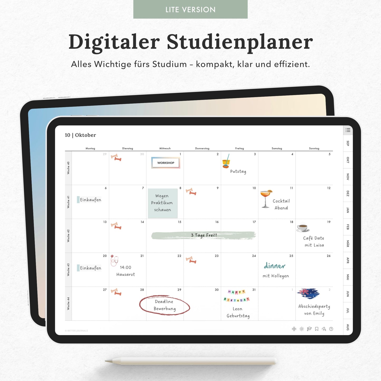 Digitaler Studienplaner 25/26 Lite